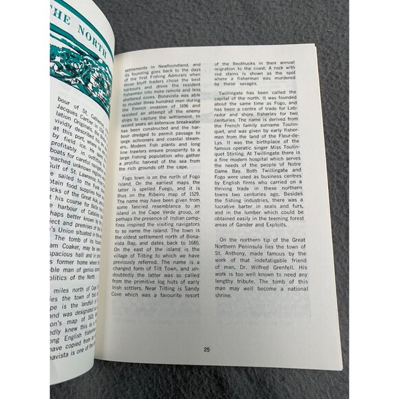 Historic Newfoundland L.E.F. English M.B.E Paperback 5th Printing 1972 - Picture 6 of 10